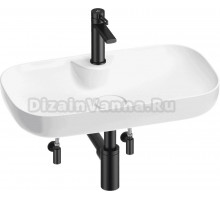 Комплект Wellsee Croquis 2.0 201004057 глянцевый белый, матовый черный, 5 в 1