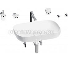 Комплект Wellsee Croquis 201005631 глянцевый белый, хром, 9 в 1