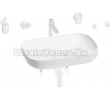 Комплект Wellsee Croquis 201005635 глянцевый белый, матовый белый, 9 в 1