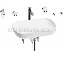 Комплект Wellsee Croquis 201005686 глянцевый белый, хром, 9 в 1