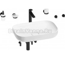 Комплект Wellsee Croquis 201005707 глянцевый белый, матовый черный, 9 в 1