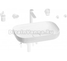 Комплект Wellsee Croquis 201005710 глянцевый белый, матовый белый, 9 в 1