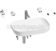 Комплект Wellsee Croquis 201005711 глянцевый белый, хром, 9 в 1