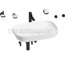 Комплект Wellsee Croquis 201005712 глянцевый белый, матовый черный, 9 в 1