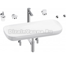 Комплект Wellsee Croquis 201005786 глянцевый белый, хром, 9 в 1