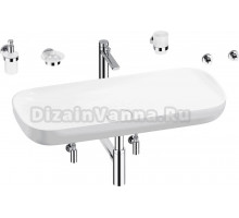 Комплект Wellsee Croquis 201005791 глянцевый белый, хром, 9 в 1