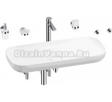 Комплект Wellsee Croquis 201005806 глянцевый белый, хром, 9 в 1