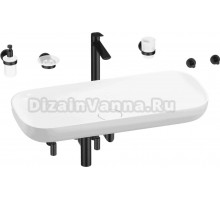 Комплект Wellsee Croquis 201005807 глянцевый белый, матовый черный, 9 в 1