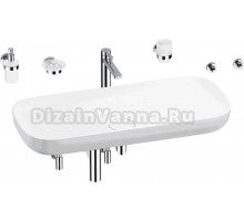 Комплект Wellsee Croquis 201005811 глянцевый белый, хром, 9 в 1