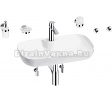 Комплект Wellsee Croquis 2.0 201005826 глянцевый белый, хром, 9 в 1