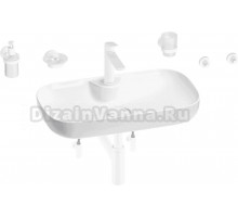 Комплект Wellsee Croquis 2.0 201005860 глянцевый белый, матовый белый, 9 в 1