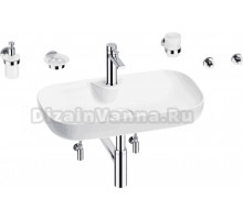 Комплект Wellsee Croquis 2.0 201005861 глянцевый белый, хром, 9 в 1