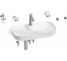 Комплект Wellsee Croquis 2.0 201005866 глянцевый белый, хром, 9 в 1