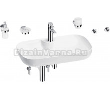 Комплект Wellsee Croquis 2.0 201005871 глянцевый белый, хром, 9 в 1