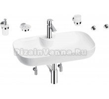 Комплект Wellsee Croquis 2.0 201005876 глянцевый белый, хром, 9 в 1