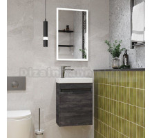 Мебель для ванной комнаты Art&Max Family-M 40 подвесная, iron stone, с дверцей