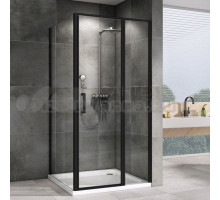 Душевой уголок Abber Sonnenstrand AG04100BS-S70B 100x70, профиль черный, стекло прозрачное
