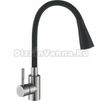 Смеситель для кухни АНТЕЙ Мармелад 572576 сатин, черный
