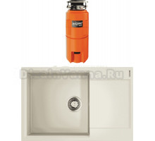 Комплект Мойка Omoikiri Daisen 78-LB пастила + Измельчитель Nagare slim 900