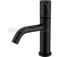 Смеситель для раковины Boheme Stick 121-B-MR-B черный, черный мрамор Смеситель для раковины Boheme Stick 121-B-MR-B черный, черный мрамор