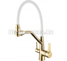 Смеситель для кухни Rose R558E золото