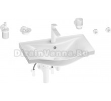 Комплект Wellsee Bisou 201007295 глянцевый белый, матовый белый, 9 в 1