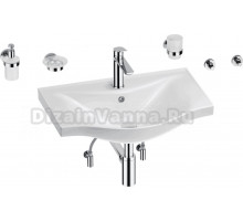 Комплект Wellsee Bisou 201007301 глянцевый белый, хром, 9 в 1