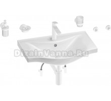 Комплект Wellsee Bisou 201007305 глянцевый белый, матовый белый, 9 в 1