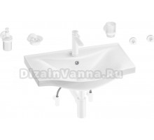 Комплект Wellsee Bisou 201007310 глянцевый белый, матовый белый, 9 в 1