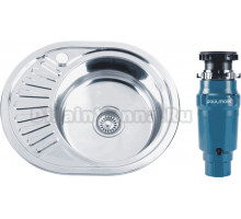 Комплект Мойка РМС MD6 MG6-5745OVR R + Измельчитель Paulmark Intenso I-400