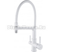 Смеситель для кухни Rose R658C белый