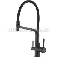 Смеситель для кухни Rose R658H черный