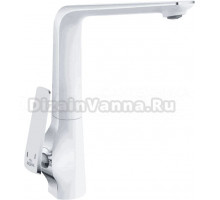Смеситель для кухни Rose R1313F белый, хром