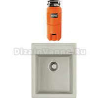 Комплект Мойка Omoikiri Daisen 42-PA пастила + Измельчитель Nagare slim 1250