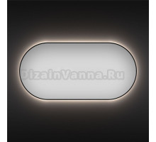 Зеркало Wellsee 7 Rays’ Spectrum 80х40 с подсветкой, черное матовое