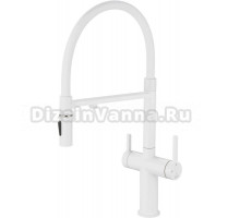 Смеситель для кухни Rose R458C белый
