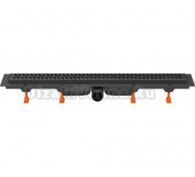 Душевой трап (лоток) Milleau Level M750LB 75 см, матовый черный