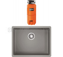 Комплект Мойка Omoikiri Kata 54-U-GR leningrad grey + Измельчитель Nagare slim 900