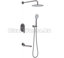 Душевой комплект Berges Nardis 3R 071009 С ВНУТРЕННЕЙ ЧАСТЬЮ, оружейная сталь