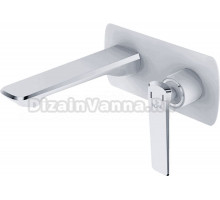 Смеситель для раковины Rose R1341F белый, хром