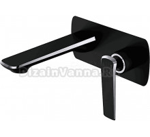 Смеситель для раковины Rose R1341H черный, хром