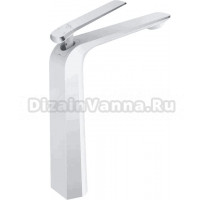 Смеситель для раковины Rose R1311F белый, хром