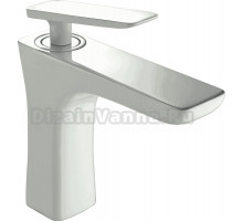 Смеситель для раковины Rose R1601F белый, хром