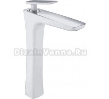 Смеситель для раковины Rose R1611F белый, хром