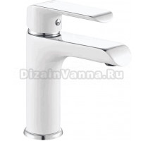Смеситель для раковины Rose R2101F белый, хром