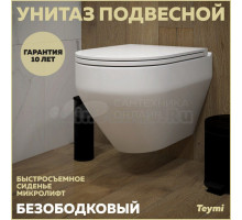 Унитаз подвесной Teymi Demi T40208