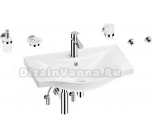 Комплект Wellsee Bisou 201007341 глянцевый белый, хром, 9 в 1