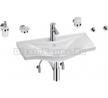 Комплект Wellsee Bisou 201007351 глянцевый белый, хром, 9 в 1