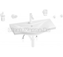 Комплект Wellsee Bisou 201007360 глянцевый белый, матовый белый, 9 в 1