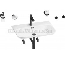 Комплект Wellsee Eclatant 2.0 201007537 глянцевый белый, матовый черный, 9 в 1